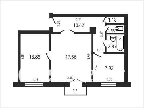 Продажа двухкомнатной квартиры, Минск, Киселева ул., 10