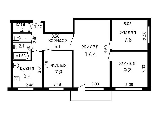 Продажа четырехкомнатной квартиры, Минск, Калиновского ул., 73, к. 1