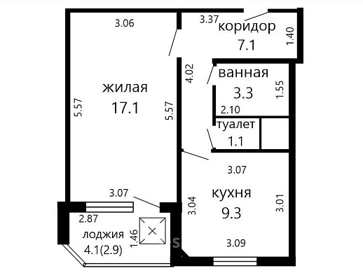 Продажа однокомнатной квартиры, Минск, Селицкого ул., 77