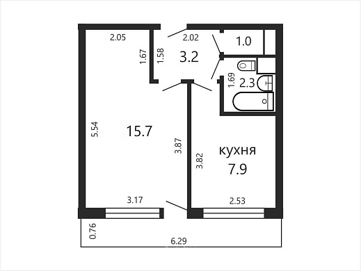 Продажа однокомнатной квартиры, Минск, Захарова ул., 67, к. 2