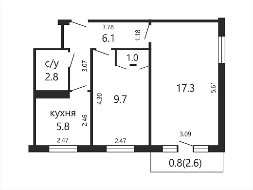 Продажа двухкомнатной квартиры, Минск, Берута ул., 18, к. 3