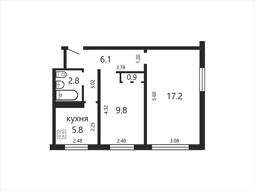 Продажа двухкомнатной квартиры, Минск, Карастояновой ул., 21