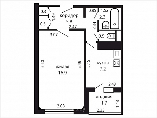 Продажа однокомнатной квартиры, Минск, Белецкого ул., 16, к. 2