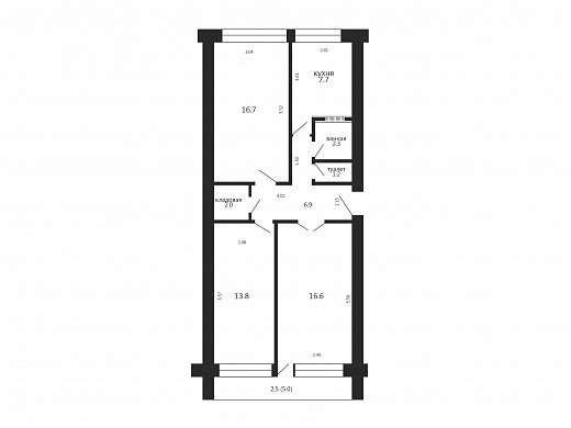 Продажа трехкомнатной квартиры, Минск, Чкалова ул., 28