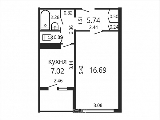 Продажа однокомнатной квартиры, Минск, Илимская ул., 21