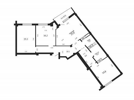 Продажа трехкомнатной квартиры, Минск, Тургенева ул., 1