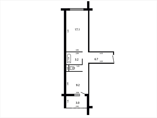 Продажа двухкомнатной квартиры, Лесной, Александрова ул., 7