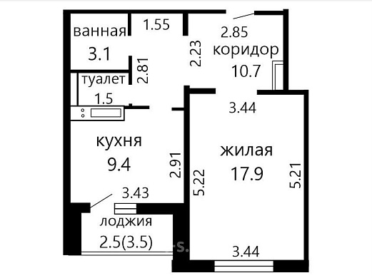 Продажа однокомнатной квартиры, Минск, Корженевского пер., 32