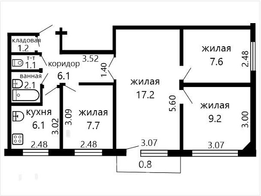 Продажа четырехкомнатной квартиры, Минск, Ландера ул., 84