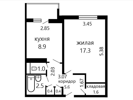 Продажа однокомнатной квартиры, Минск, Звязда газеты просп., 15