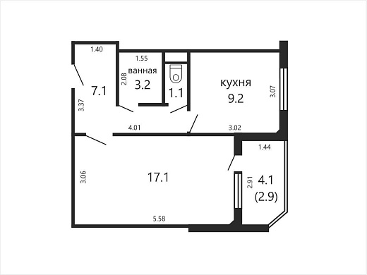 Продажа однокомнатной квартиры, Минск, Каменногорская ул., 10