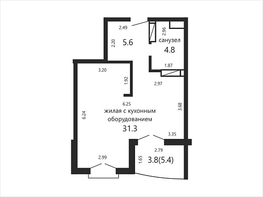 Продажа двухкомнатной квартиры, Минск, Дзержинского просп., 26