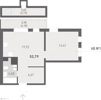 Продажа двухкомнатной квартиры, Копище, Камова ул., 7, к. 36