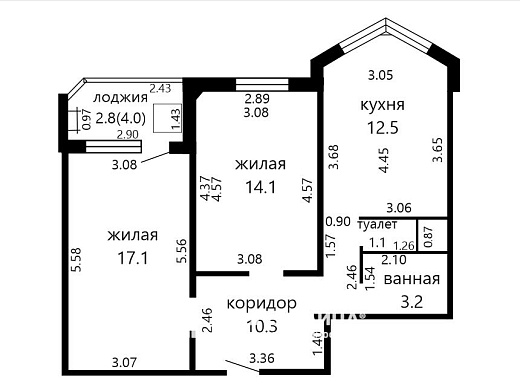 Продажа двухкомнатной квартиры, Лесной, Александрова ул., 17