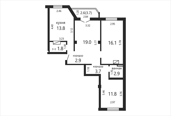 Продажа трехкомнатной квартиры, Минск, Станиславского ул., 27