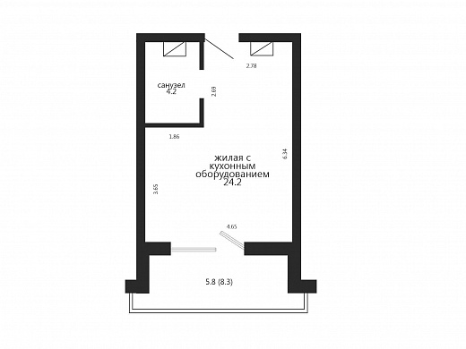 Продажа однокомнатной квартиры, Минск, Николы Теслы ул., 19