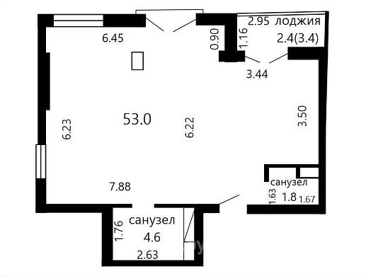 Продажа двухкомнатной квартиры, Минск, Кропоткина ул., 59