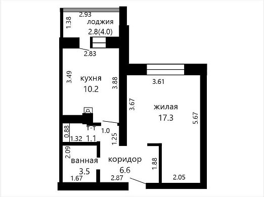 Продажа однокомнатной квартиры, Фаниполь, Брестская ул., 11, к. Б