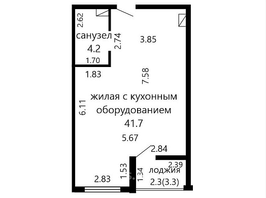 Продажа двухкомнатной квартиры, Минск, Брилевская ул., 27