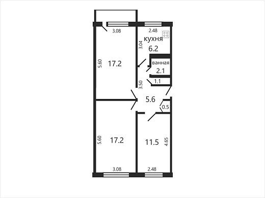 Продажа трехкомнатной квартиры, Минск, Независимости просп., 153, к. 1