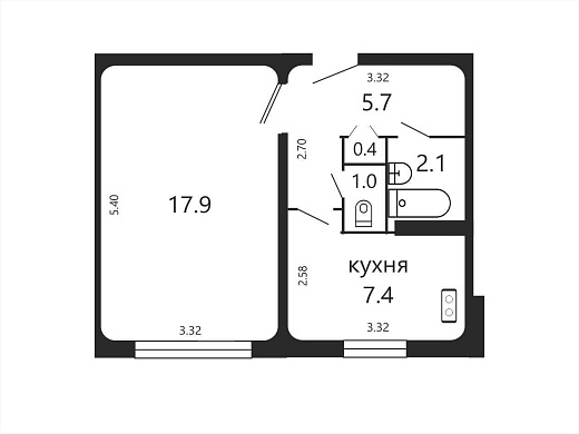 Продажа однокомнатной квартиры, Минск, Ангарская ул., 82