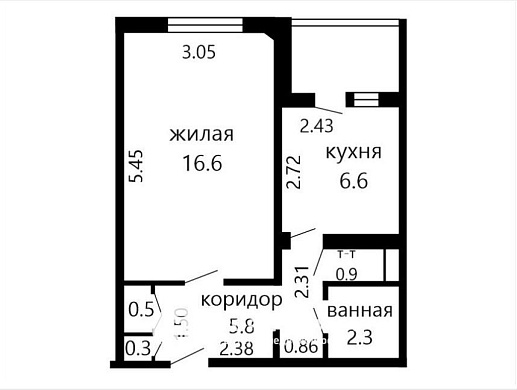 Продажа однокомнатной квартиры, Лесной, Троицкая ул., 23