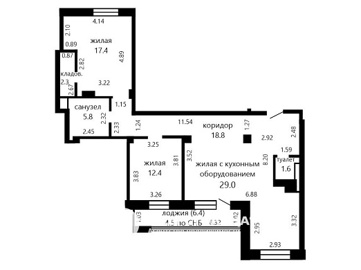 Продажа трехкомнатной квартиры, Минск, Дзержинского просп., 11