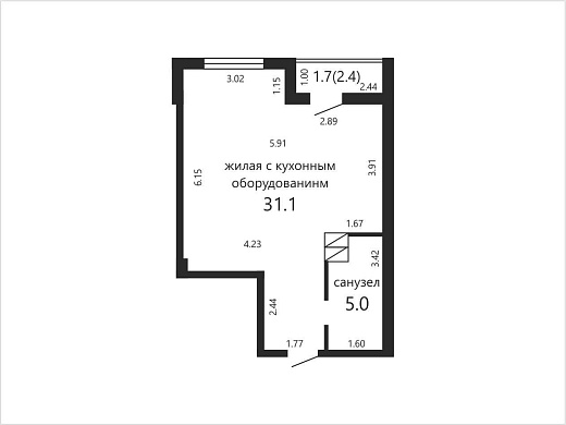 Продажа однокомнатной квартиры, Минск, Михаловская ул., 16