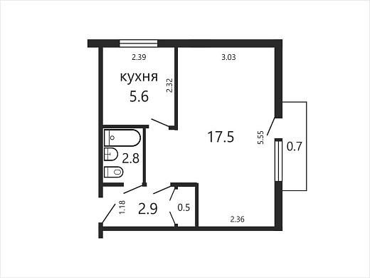 Продажа однокомнатной квартиры, Минск, Короля ул., 49