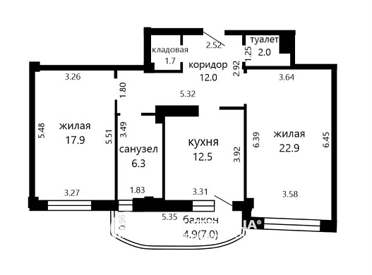 Продажа двухкомнатной квартиры, Минск, Пономарева ул., 11, к. Б