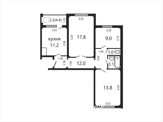 Продажа трехкомнатной квартиры, Минск, Скрипникова ул., 48