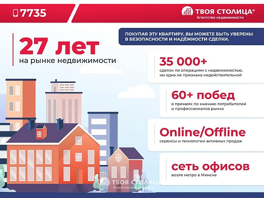 Продажа однокомнатной квартиры, Минск, Кижеватова ул., 3, к. Г - фото 34 