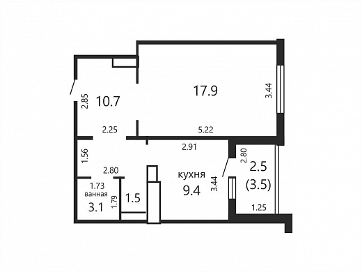 Продажа однокомнатной квартиры, Минск, Пономарева ул., 3, к. Б