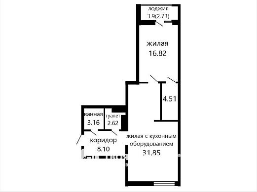 Продажа двухкомнатной квартиры, Минск, Подлесная ул., 2