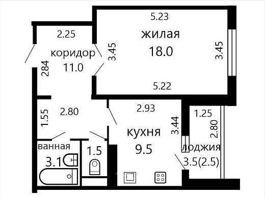 Продажа однокомнатной квартиры, Минск, Сырокомли ул., 44