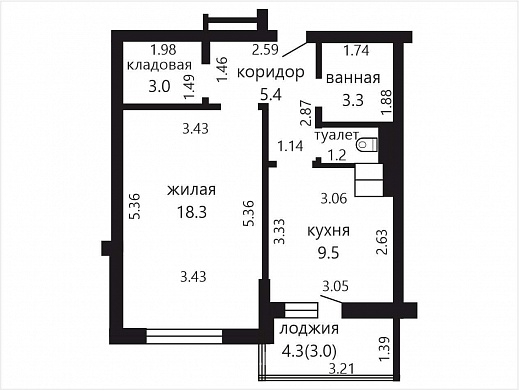 Продажа однокомнатной квартиры, Минск, Дзержинского просп., 122