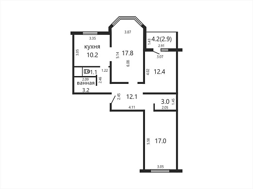 Продажа трехкомнатной квартиры, Минск, Киреенко ул., 7