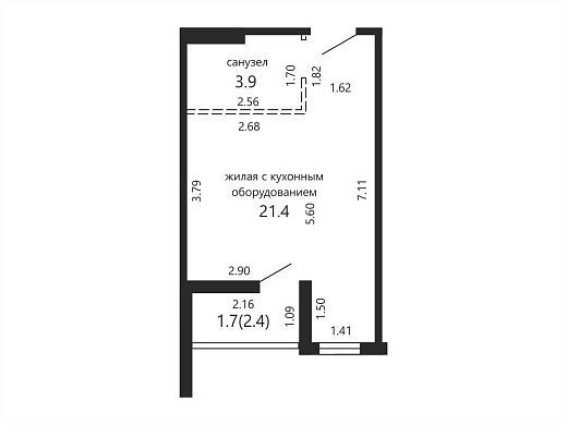 Продажа однокомнатной квартиры, Минск, Левина ул., 7