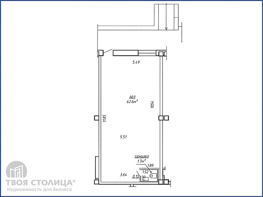 Торговые площади в аренду, Минск, Янковского ул., 44 - фото 1 