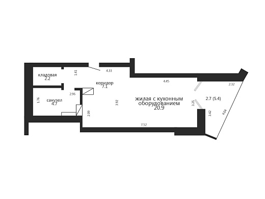 Продажа однокомнатной квартиры, Минск, Голодеда ул., 11