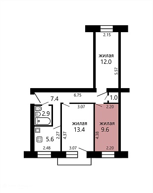 Продажа комнаты, Минск, Тарханова ул., 13