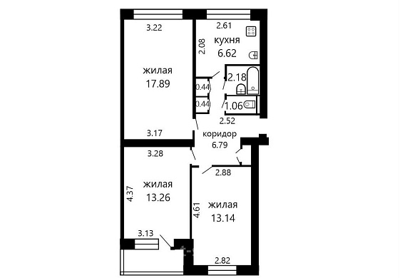 Продажа трехкомнатной квартиры, Минск, Уборевича ул., 16