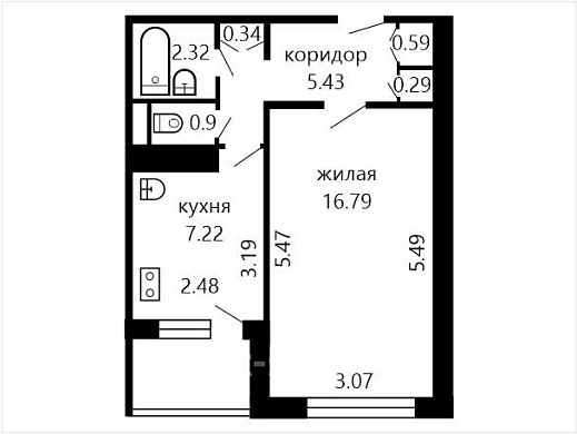 Продажа однокомнатной квартиры, Минск, Ротмистрова ул., 32