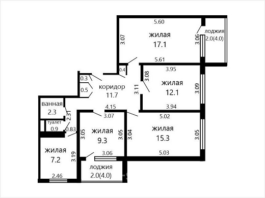 Продажа четырехкомнатной квартиры, Минск, Жуковского ул., 10, к. 2