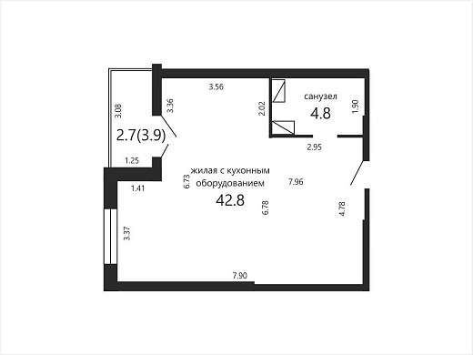 Продажа двухкомнатной квартиры, Минск, Дзержинского просп., 32