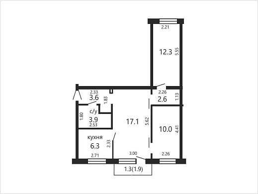 Продажа трехкомнатной квартиры, Минск, Сурганова ул., 36