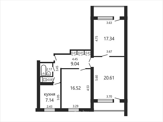 Продажа трехкомнатной квартиры, Минск, Коласа ул., 69