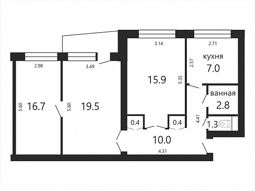 Продажа трехкомнатной квартиры, Минск, Коласа ул., 67