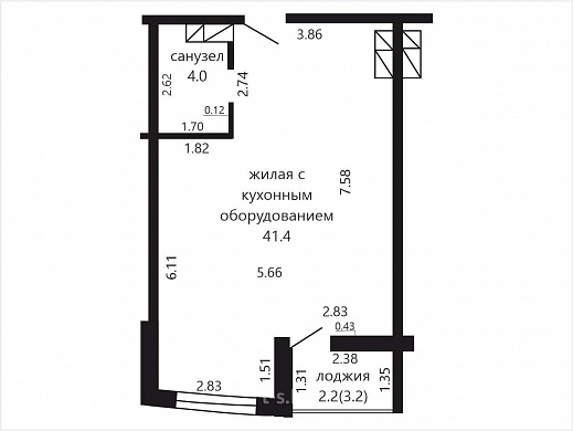 Продажа однокомнатной квартиры, Минск, Игоря Лученка ул., 24