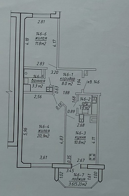 Продажа двухкомнатной квартиры, г. Минск, Чичурина ул., 1 - фото 19 